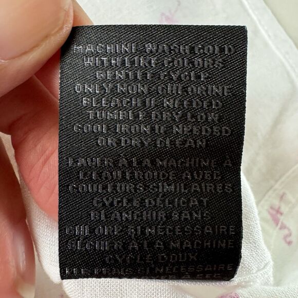 Magaschoni Man Short Sleeve Shirt Flamingos All Over Print Linen Blend Large NWT - Picture 10 of 13